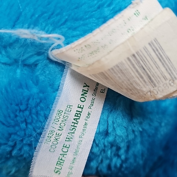 ❤️Vintage 90s Tyco Sesame Street Giant 13" Elmo & Cookie Monster Plush - Picture 10 of 11